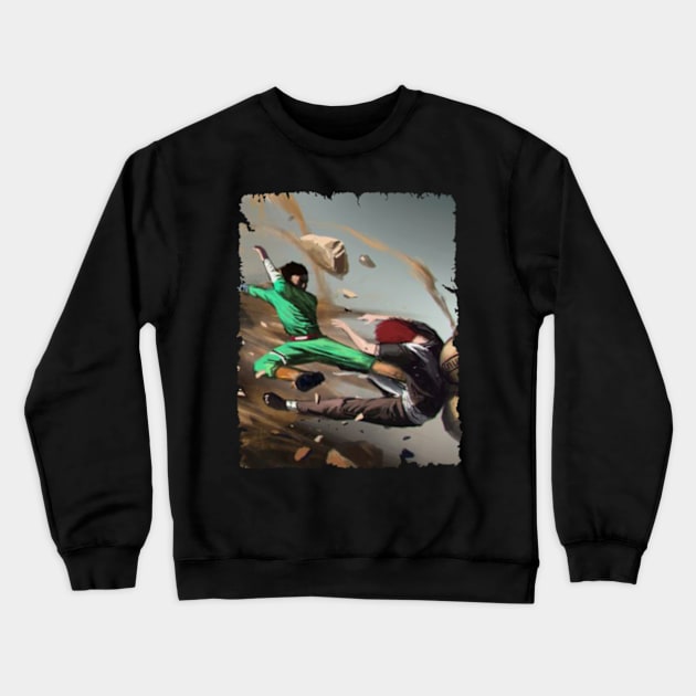 ROCK LEE VS GAARA MERCH VTG Crewneck Sweatshirt by xsmilexstd